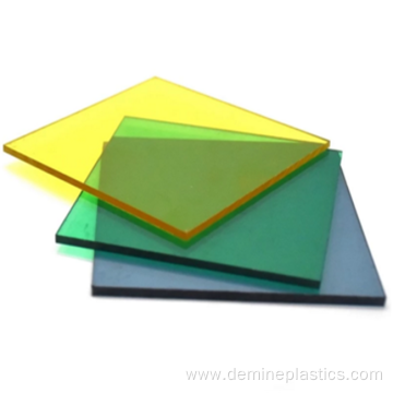 High gloss wear resistant plastic polycarbonate sheet